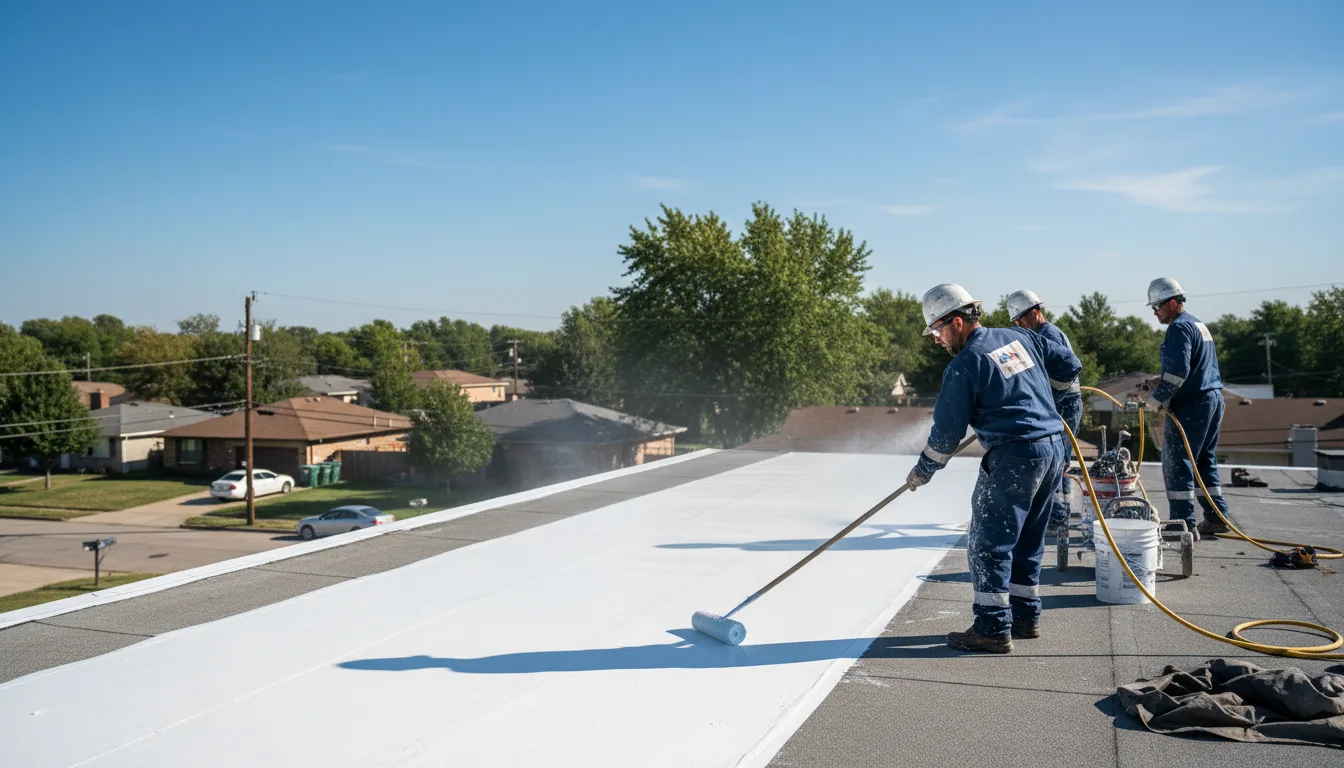 Commercial roof coating in Laneville, TX near me